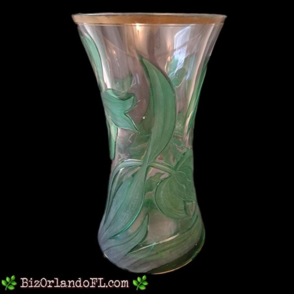 Franz Erlevach Multi-Layered Floral Glass Vase *RARE FIND* - Picture 2 of 11